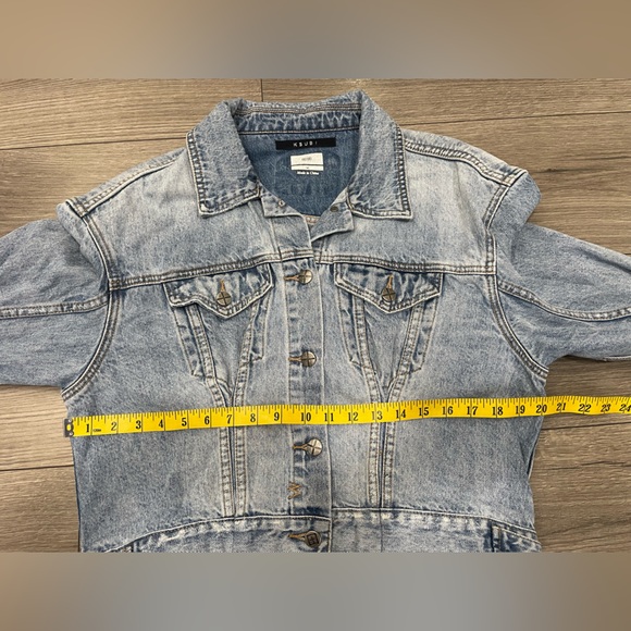 Ksubi Blue Denim Jacket JUSTIFY JACKET KARMA FLASH Sz M‎ - Picture 5 of 11